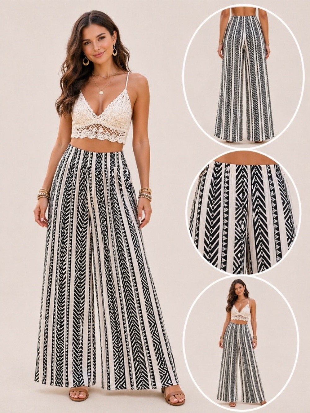 062 Juniper Blu Boho Wide Leg Pants